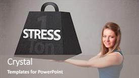  Presentation with weight - Amazing presentation design having black gram - attractive young woman holding one backdrop and a  colored foreground