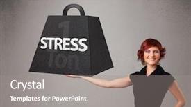  Presentation with power of one - PPT layouts with black gram - attractive young woman holding one background and a gray colored foreground