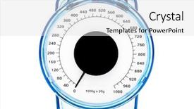  Presentation with tilted scales - Colorful PPT theme enhanced with beekeeper working with beehives in alpine meadow backdrop and a violet colored foreground
