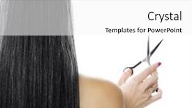  Presentation with black - PPT theme consisting of black hair background and a white colored foreground