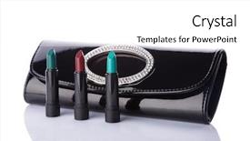  Presentation with free - Slide deck with free burgundy - black handbag clutch and set background and a white colored foreground