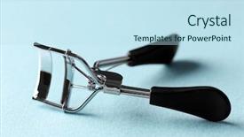  Presentation with black - Amazing slide set having black handles on a blue backdrop and a sky blue colored foreground