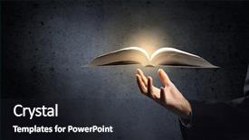  Presentation with old man - Slides having black hands bible - hand of man holding old background and a wine colored foreground