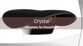  Presentation with feather - Cool new theme with black-hat-with-feather backdrop and a tawny brown colored foreground