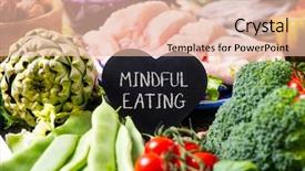  Presentation with mindful eating - Audience pleasing presentation theme consisting of black heart-shaped signboard backdrop and a lemonade colored foreground