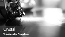  Presentation with gramophone - PPT theme having black history music - old gramophone closeup background and a  colored foreground