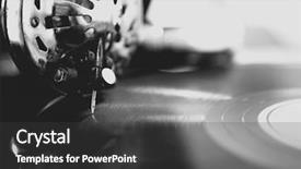  Presentation with gramophone - Amazing theme having black history music - old gramophone closeup backdrop and a dark gray colored foreground