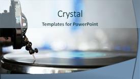  Presentation with gramophone - Amazing theme having black history music - old gramophone closeup backdrop and a sky blue colored foreground