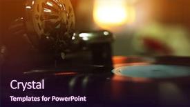  Presentation with gramophone - Beautiful slides featuring black history music - old gramophone closeup backdrop and a  colored foreground