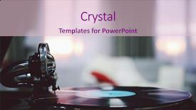  Presentation with gramophone - Slide deck consisting of black history music - old gramophone closeup background and a  colored foreground