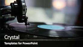  Presentation with gramophone - Theme enhanced with black history music - old gramophone closeup background and a  colored foreground