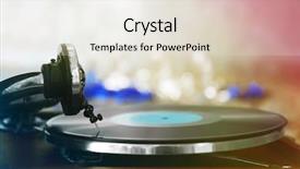  Presentation with gramophone - Slides enhanced with black history music - old gramophone closeup background and a sky blue colored foreground