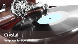  Presentation with gramophone - Theme enhanced with black history music - old gramophone isolated on white background and a dark gray colored foreground