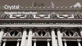  Presentation with black history - Amazing PPT theme having black history music - palais garnier front view backdrop and a  colored foreground