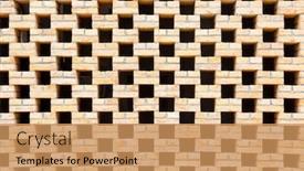  Presentation with black hole - Slide set having black-hole-and-brick-wall background and a coral colored foreground