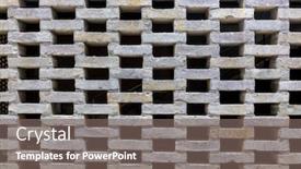  Presentation with brick wall texture - Audience pleasing presentation design consisting of black-hole-and-brick-wall backdrop and a gray colored foreground