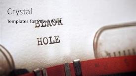  Presentation with black hole - Presentation theme enhanced with black-hole-phrase-written background and a sky blue colored foreground