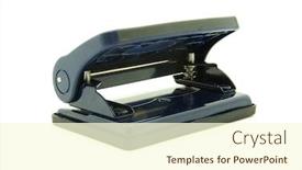  Presentation with black hole - Amazing PPT layouts having black-hole-puncher-isolated backdrop and a cream colored foreground