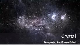  Presentation with night sky - Cool new slide deck with black hole space star - beautiful night sky elements backdrop and a dark gray colored foreground