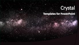  Presentation with night sky - Presentation theme consisting of black hole space star - beautiful night sky elements background and a black colored foreground