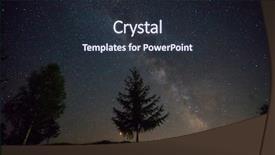  Presentation with night sky - Slide deck featuring black hole space star - beautiful night sky with milky background and a wine colored foreground