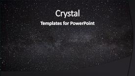  Presentation with black hole - Beautiful PPT theme featuring black hole space star - beautiful night sky backdrop and a  colored foreground