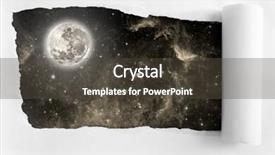  Presentation with torn paper - Cool new theme with black hole space star - torn paper on the background backdrop and a dark gray colored foreground