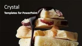  Presentation with hot chocolate - Amazing theme having black hot chocolate pouring onto a piece of white chocolate backdrop and a wine colored foreground