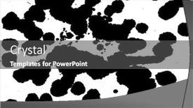  Presentation with black ink - Amazing PPT theme having black ink drops backdrop and a dark gray colored foreground