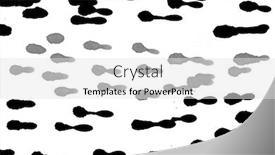  Presentation with black ink - PPT theme with black ink drops background and a light gray colored foreground