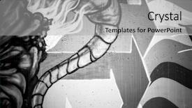  Presentation with black culture - Cool new PPT theme with black ink grafitti design backdrop and a light gray colored foreground