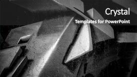  Presentation with black culture - Beautiful slide deck featuring black ink grafitti design backdrop and a dark gray colored foreground