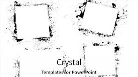  Presentation with ink blot - Theme consisting of black ink grunge frame border background and a white colored foreground