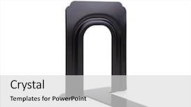  Presentation with end - Slide deck having black iron book stand background and a light gray colored foreground