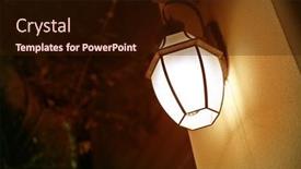  Presentation with iron - Theme featuring black-iron-wall-lantern background and a wine colored foreground