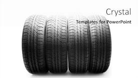  Presentation with isolation - Slide deck consisting of black-isolation-rubber-tire background and a white colored foreground