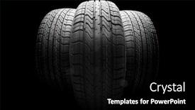  Presentation with black - Theme consisting of black-isolation-rubber-tire background and a black colored foreground
