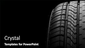  Presentation with isolation - Slide set featuring black-isolation-rubber-tire background and a black colored foreground