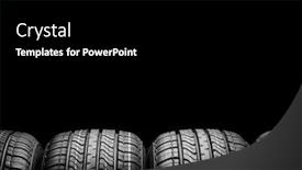 Presentation with tire - Cool new slide deck with black-isolation-rubber-tire backdrop and a black colored foreground