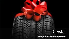 Presentation with christmas black - Beautiful PPT layouts featuring black-isolation-rubber-tire backdrop and a black colored foreground