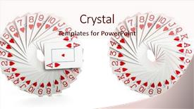  Presentation with black jack - Colorful slides enhanced with black jack - full decks of cards backdrop and a lemonade colored foreground