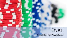  Presentation with pink and white roses shabby chic country - Presentation theme featuring black jack - stack of chips isolated background and a  colored foreground