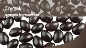  Presentation with jelly bean - Theme with black jelly beans isolated background and a  colored foreground