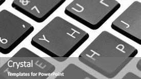  Presentation with keys - PPT theme having black keys of computer keyboard background and a  colored foreground