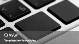  Presentation with black children computer - Slide set featuring black keys of computer keyboard background and a  colored foreground