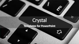  Presentation with keys - Colorful PPT layouts enhanced with black keys of computer keyboard backdrop and a  colored foreground