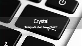  Presentation with keys - Cool new presentation with black keys of computer keyboard backdrop and a  colored foreground