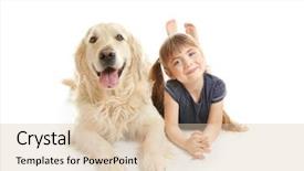  Presentation with black girl - Amazing PPT layouts having black labrador - little girl and big kind backdrop and a lemonade colored foreground