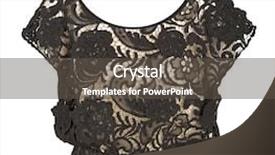  Presentation with black - PPT theme featuring black lace blouse background and a dark gray colored foreground