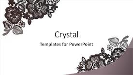  Presentation with designs - PPT layouts consisting of black lace motive for designs background and a white colored foreground
